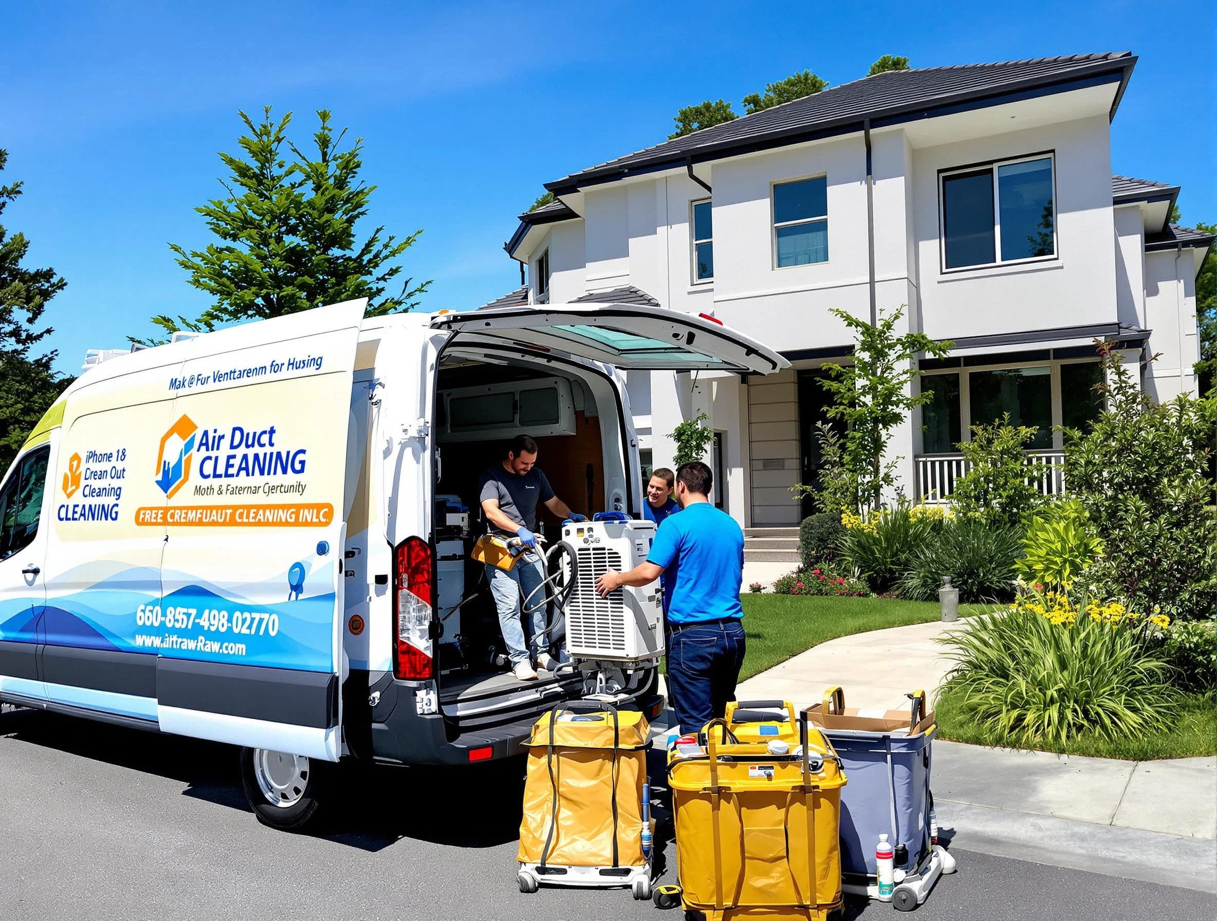 Leominster Air Duct Cleaning technician performing professional air duct cleaning in Leominster