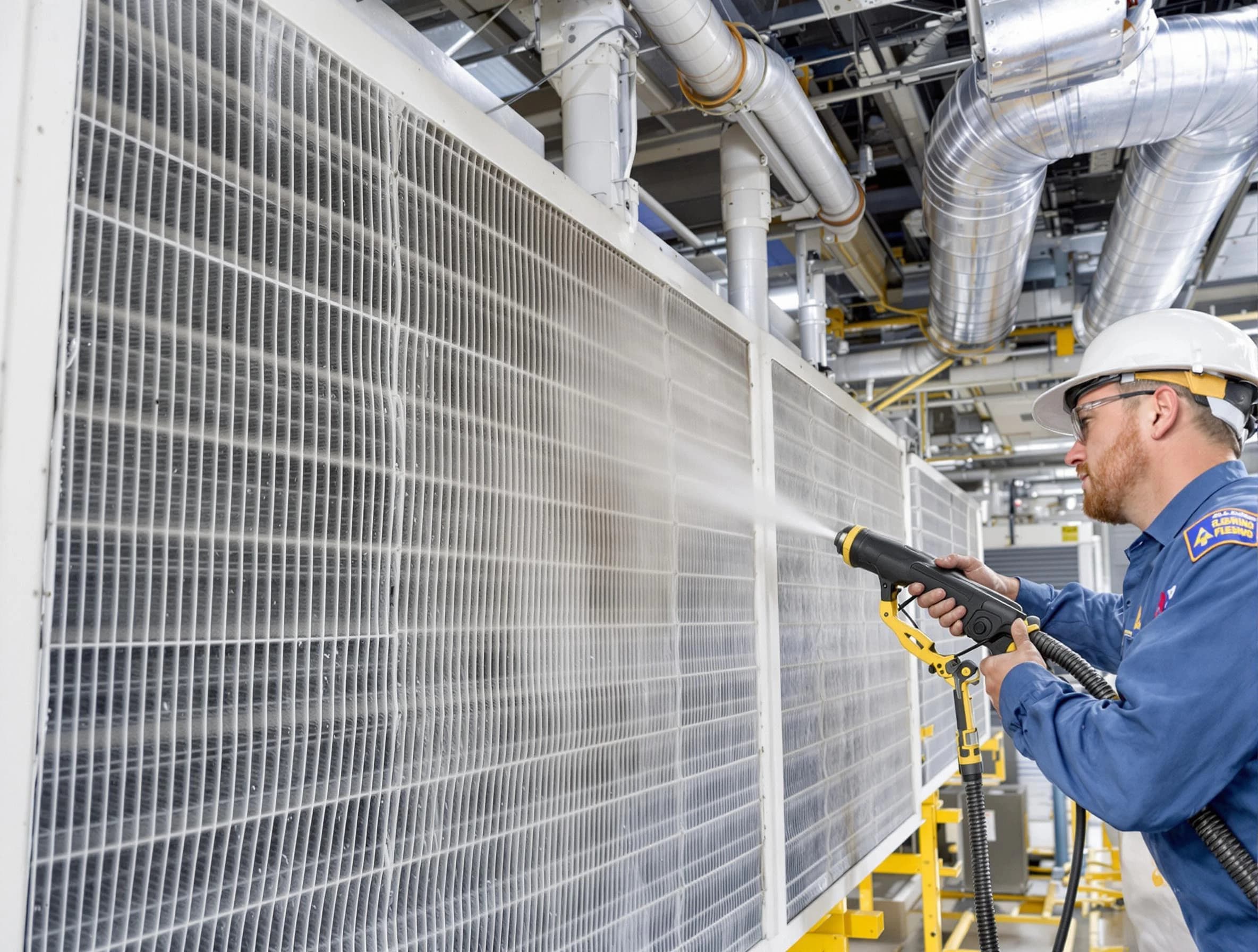 Professional commercial coil cleaning by Leominster Air Duct Cleaning in Leominster