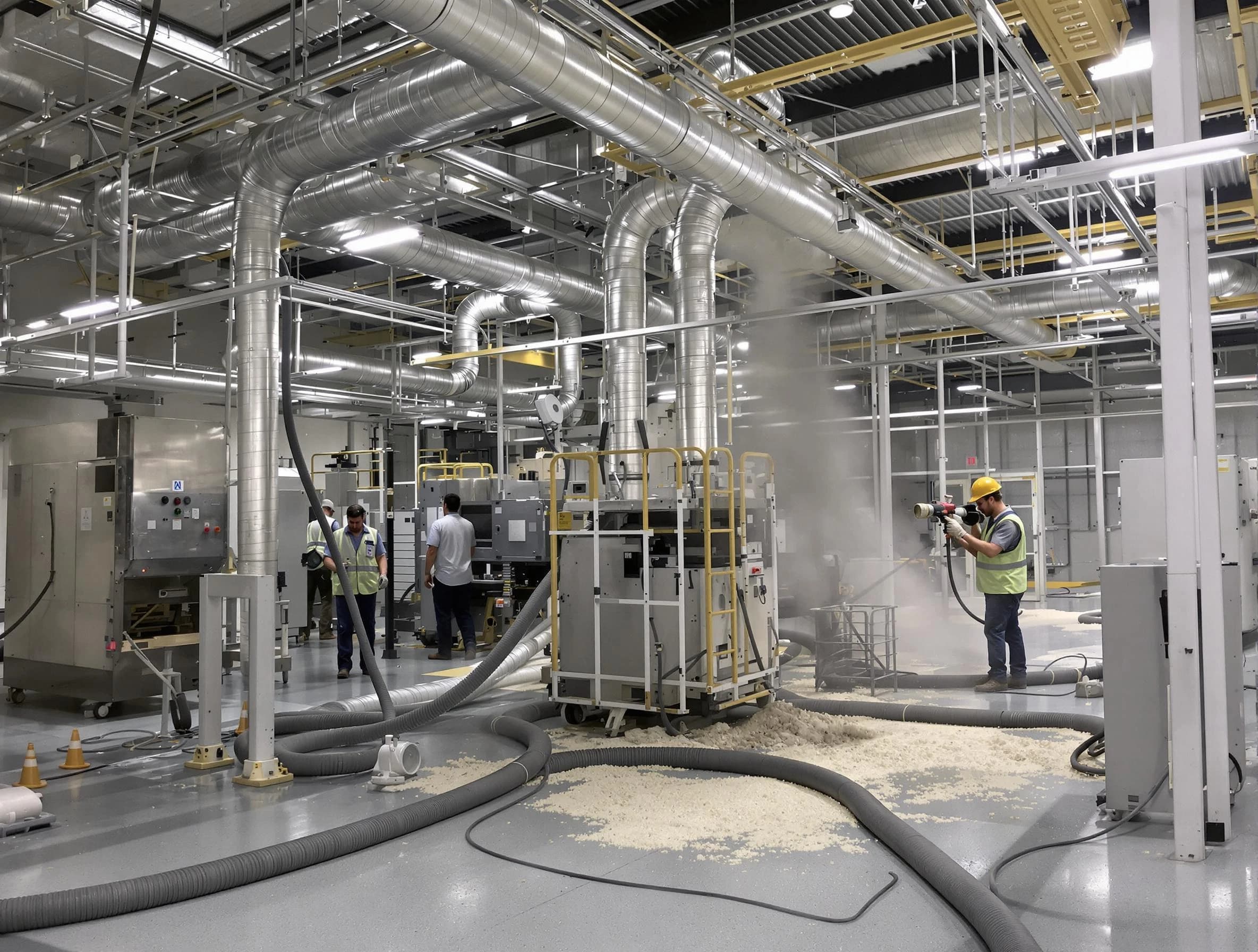 Heavy-duty industrial duct cleaning by Leominster Air Duct Cleaning in Leominster