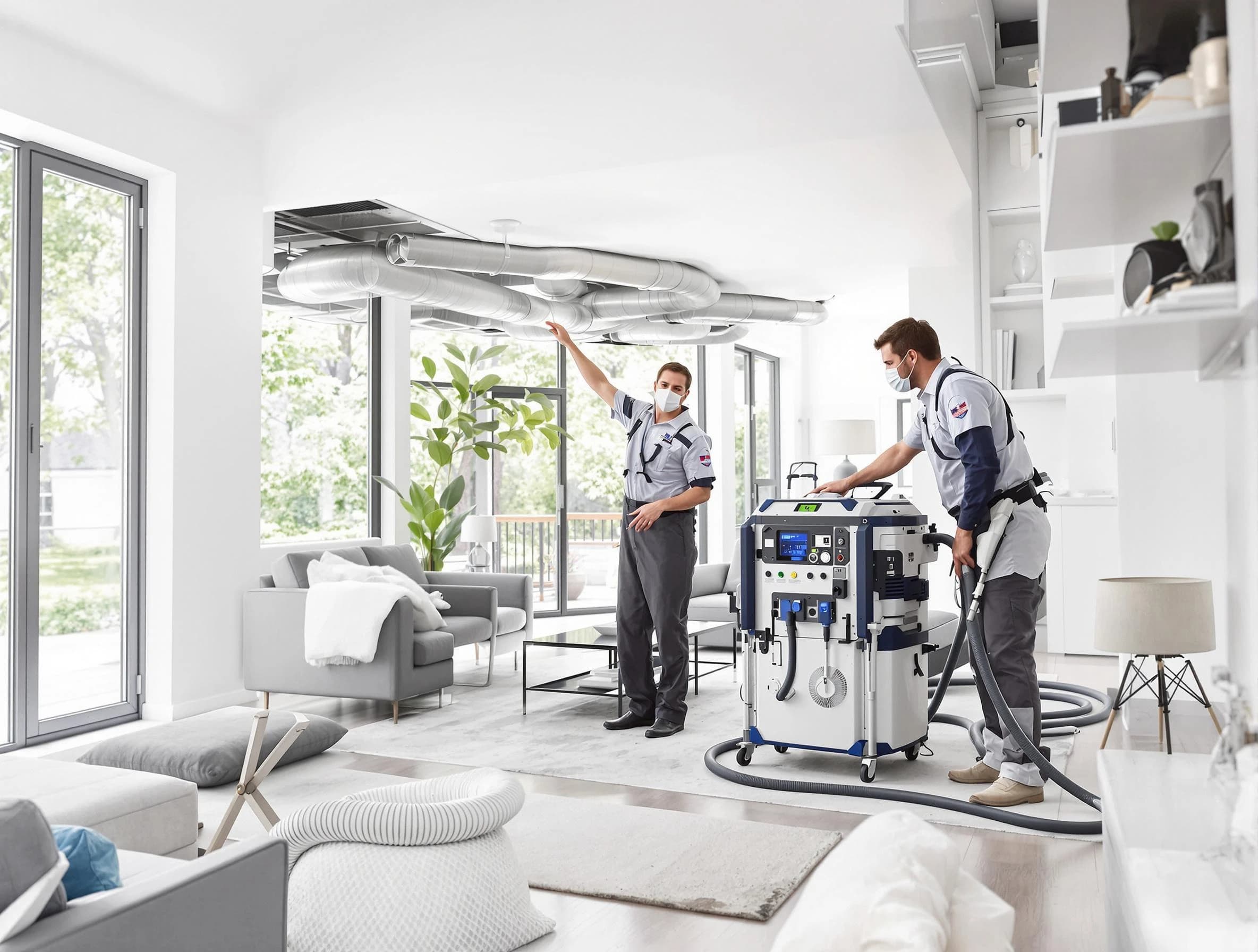 Leominster Air Duct Cleaning professional conducting pure air duct cleaning with state-of-the-art equipment in Leominster