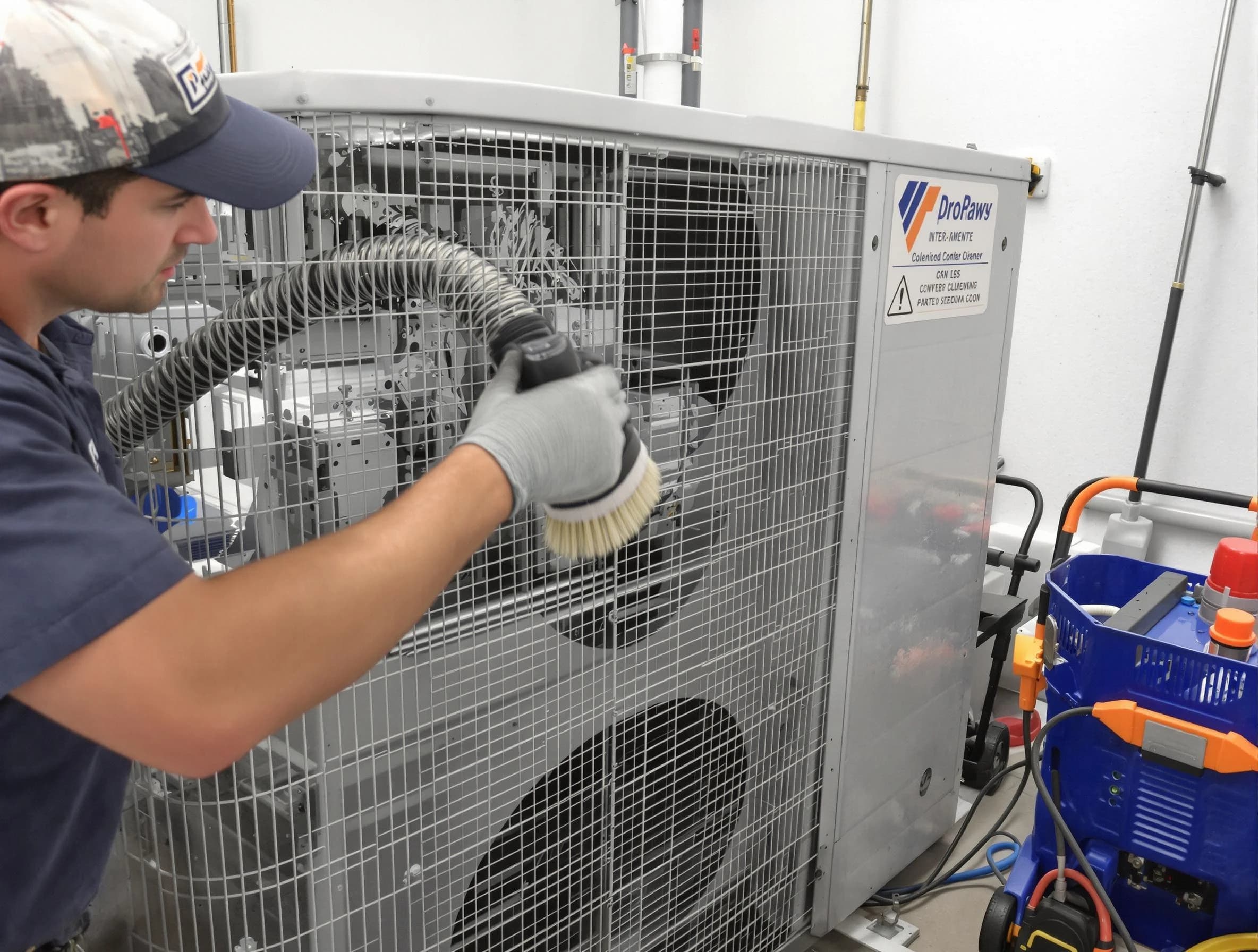 Leominster Air Duct Cleaning specialist performing precision AC coil cleaning for improved system performance in Leominster