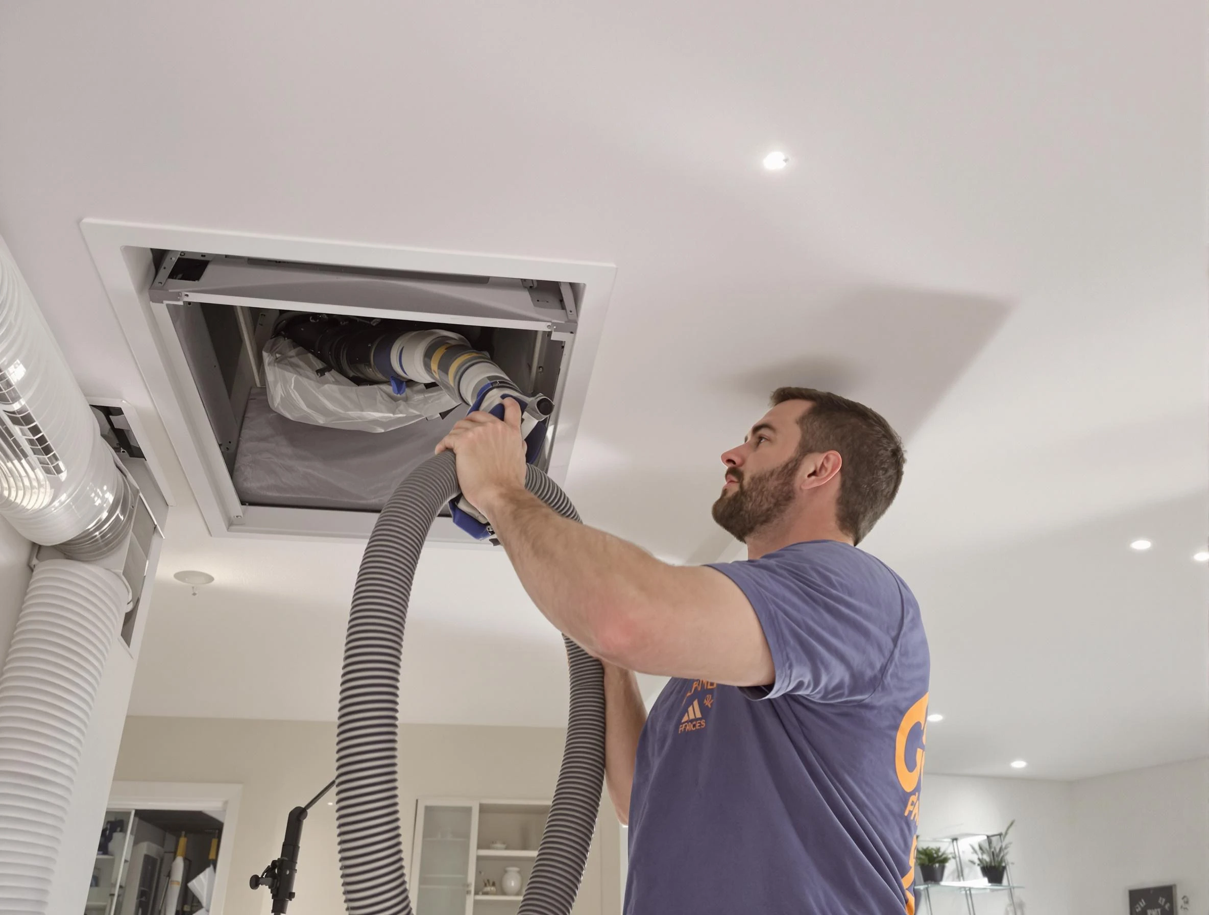 Precision indoor duct cleaning by Leominster Air Duct Cleaning in Leominster